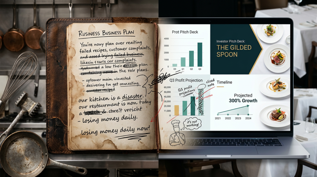 Why a Restaurant Business Plan Needs to Be More Like a Betrayal Journal Than a Pitch Deck